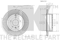 Диск тормозной задний с антикорозийным покрытием (303x20mm) / OPEL Antara;Chevrolet Captiva 07~