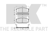 Колодки тормозные дисковые WVA21118 N.Stanza 81
