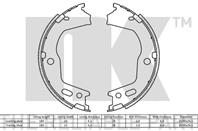 Колодки стояночного тормоза, барабанные (190x26,5mm) / HYUNDAI Genesis 08~14