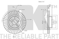 Диск тормозной передний с антикорозийным покрытием (277x24mm) / SUBARU Forester,Impreza,Legacy,Outb