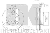 2047123nk диск тормозной передний . mb sprinter  vw crafter 06