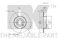 Диск тормозной задний с антикорозийным покрытием (264x10mm) / OPEL Astra-H (кабриолет),Corsa-C,Meriv