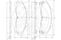 Колодки тормозные дисковые  комплект FORD USA: EXPLORER (U2)  MAZDA: B-SERIE (UF)  B-SERIE (UN)