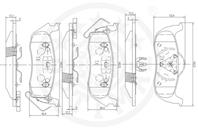Колодки тормозные дисковые  комплект JEEP: COMMAND