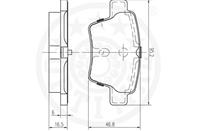 Колодки тормозные дисковые задние 12391 от компании OPTIMAL
