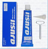 75 0002 00 герметик ! 75 ml. AJUSIL. Высокотемпературный силиконовый (-50/+300°C) черный