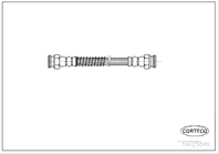 Corteco тормозной шланг 245 citroen xsara  peugeot 306 98-2005