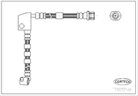 Тормозной шланг nissan primera (p10) 1.6  2.0 06/9