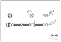Шланг тормозной TOYOTA: RAV 4 II 1.8 VVTi/2.0 D-4D