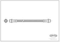 Тормозной шланг re mb sprinter -06  vw lt