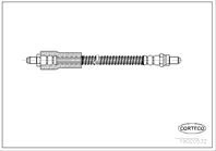 CORTECO Тормозной шланг  задний 320mm Ford Escort 01/95-02/99