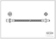 Тормозной шланг передний [152mm]