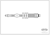 Тормозной шланг 535 peugeot 406 95-2004