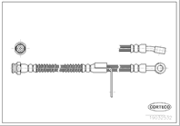 Тормозной шланг передний r [504mm]