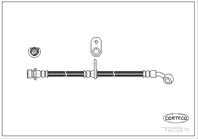 Шланг тормозной HONDA: PRELUDE IV 2.0 i 16V/2.2 i 16V Vtec/2.3 i 16V 91-97