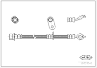Тормозной шланг передний r [480mm]