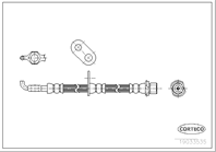 Шланг тормозной LEXUS: RX 3.3 AWD/300/350 AWD/400h/400h AWD 03-08