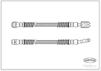 CORTECO Тормозной шланг задн. VW Touareg 02-