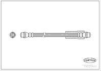 Corteco тормозные шланги 307 audi/seat/vw