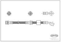 Тормозной шланг передний R [540mm]