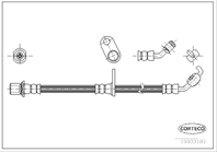 Шланг тормозной TOYOTA: RAV 4 II 1.8 VVTi/2.0 D-4D