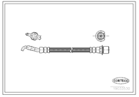 Шланг тормозной lexus: ls 430 00-06  ls 460 06-