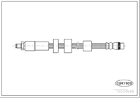 Шланг тормозной citroen: berlingo 1.6/1.6 hdi 110/