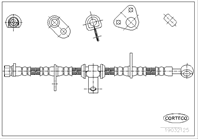 Тормозной шланг Honda Accord 98-02 FR/RH