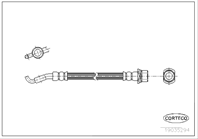 Шланг тормозной toyota: avensis 1.6 vvt-i/1.8/2.0/