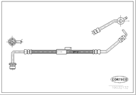 CORTECO Тормозной шланг Transit 92- FR/LH