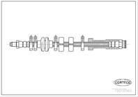 Corteco тормозные шланги 395 fiat/lancia