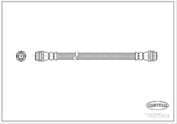 CORTECO Тормозной шланг 140mm VAG