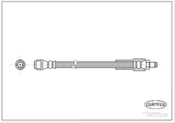 Шланг торм. Re 350мм MB Viano(W639) 03-