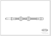 19032848_шланг тормозной передний! L 550 MB Vito