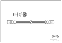 Тормозной шланг задний [234mm]