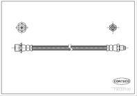 Шланг тормозной Re Toyota 00-01 203 mm