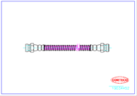 Шланг тормозной HYUNDAI: GETZ 1.1/1.3/1.3 i/1.4 i/1.5 CRDi/1.6 02-09