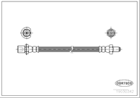 Тормозной шланг задний [398mm]