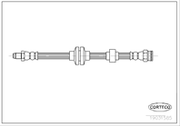 Тормозной шланг 425mm alfa romeo 166 08/98-
