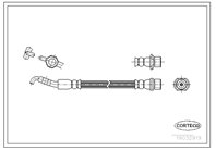 Шланг тормозной lexus: is i 200 99-05
