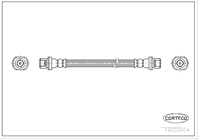 Шланг тормозной Re TO Rav4 00- 292мм