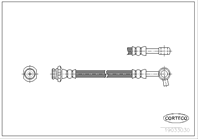 Тормозной шланг передний L [312mm]
