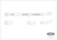 Шланг тормозной MAZDA: 2 1.3/1.4 MZR-CD/1.5/1.6 MZ