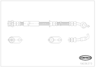 Шланг тормозной mazda: 2 1.3/1.4 mzr-cd/1.5/1.6 mz