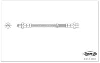 49384161_шланг тормозной задний!\ Mitsubishi Lancer Sportback/ ASX 10>/ Outlander 06-12