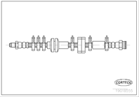Тормозной шланг зад. Fiat Croma 2.0ie/1.9TD/2.5TD