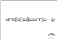 Corteco тормозной шланг 540 ford mondeo 10/95-11/2000