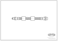 19026684_шланг тормозной передний! L 438 BMW E39