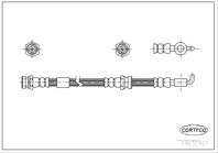 Тормозной шланг MAZDA MPV 99- FR