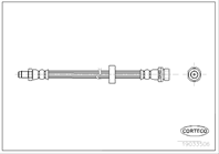 Тормозной шланг задний [384mm]
